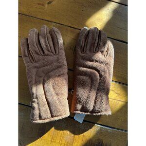 Genuine Split Cowhide Gloves M Brown 100% Nylon Lining Made In Korea Durable Col